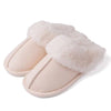 Cozy Women's Slip-On Moccasins With Non-Slip Platform - Ideal For Winter Home Comfort In Soft Plush Fleece Warm House Slippers Women Shoes